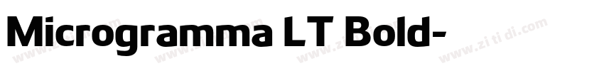 Microgramma LT Bold字体转换